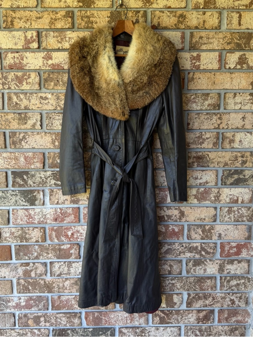 Vintage Patti Post Coat Genuine Leather 1970’s Women’s Size 9 Beautiful!